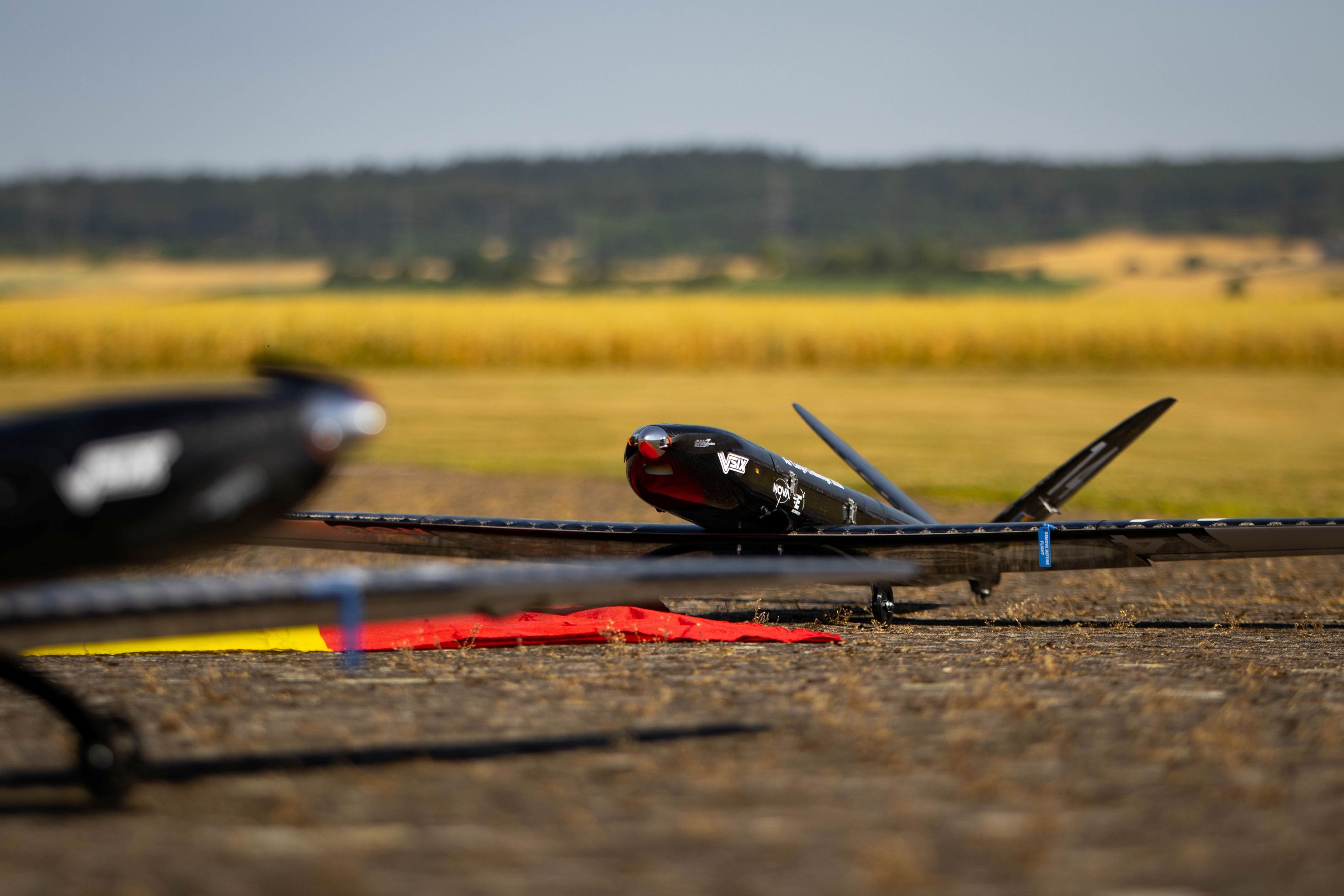 NOVA UAV on the runway